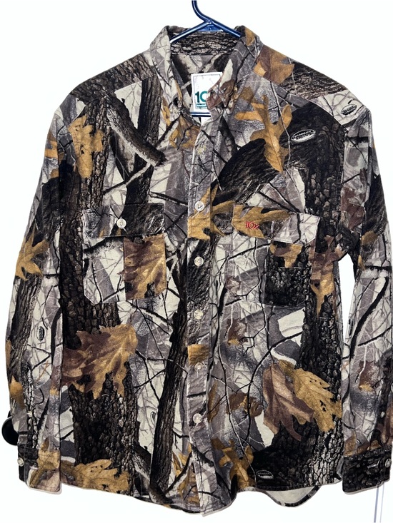 10X Other - 10X Promapper Camo Hunting Shirt Mens Medium Regular Long Sleeve Cotton